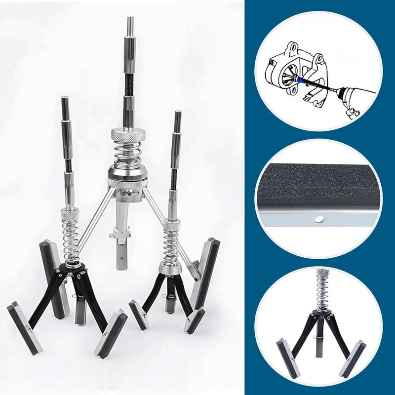 Micro Traders 2 Sets Engine Cylinder Hone Stones Replacement 3 Jaw Engine Cylinder Hone Car Engine Cylinder Grinding Brake Hone for Cleaning Polishing 2" - Image 3